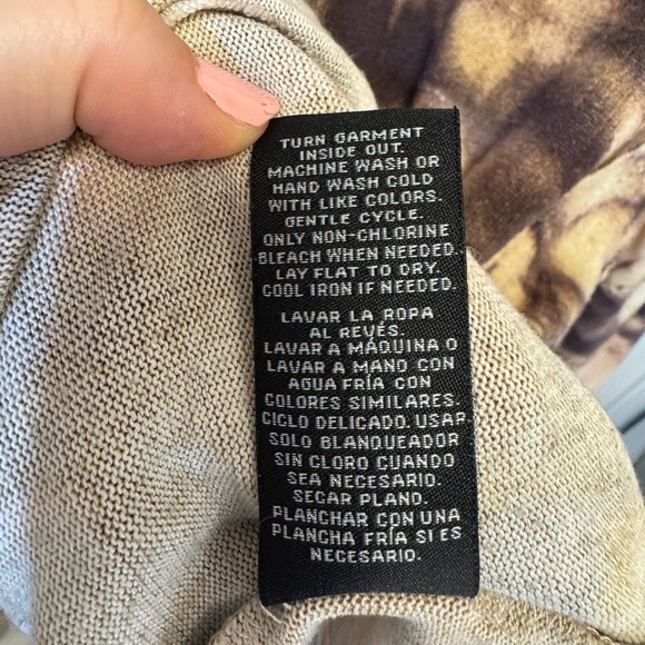 Zac & Rachel women’s brown tie dye oversized top with balloon sleeve size smalll - Picture 9 of 13